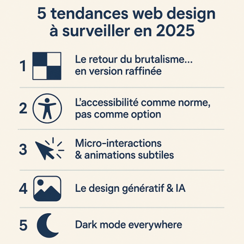 5 tendances web design à surveiller en 2025