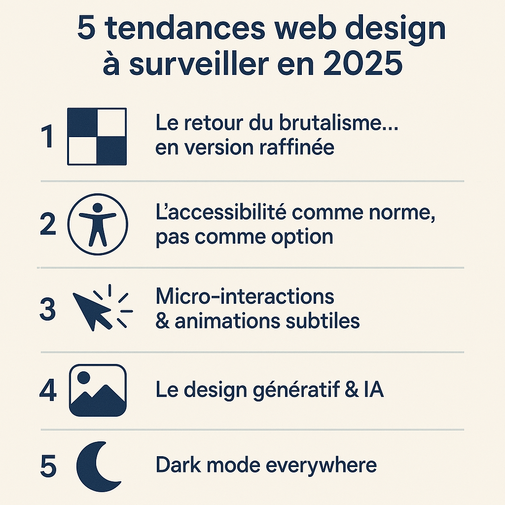 5 tendances web design à surveiller en 2025